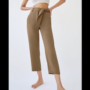 Wilfred Tie-Front Pant (Beige) Size 4
